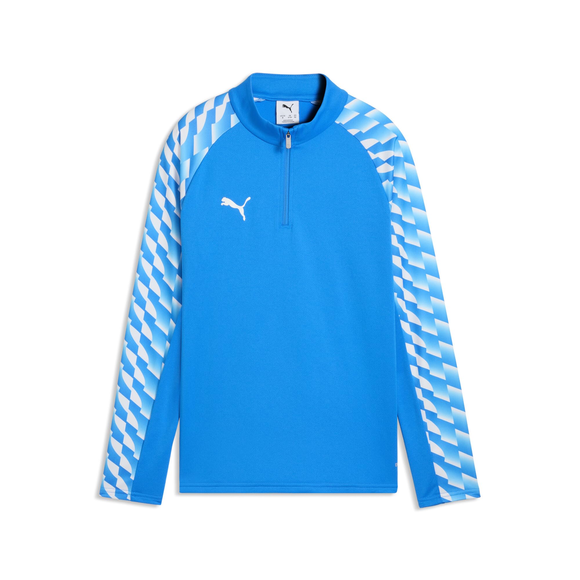 PUMA teamLIGA26 Training 1/4 Zip Top Jr Sweat Jackets, 116, Electro Royal White-Electro Royal