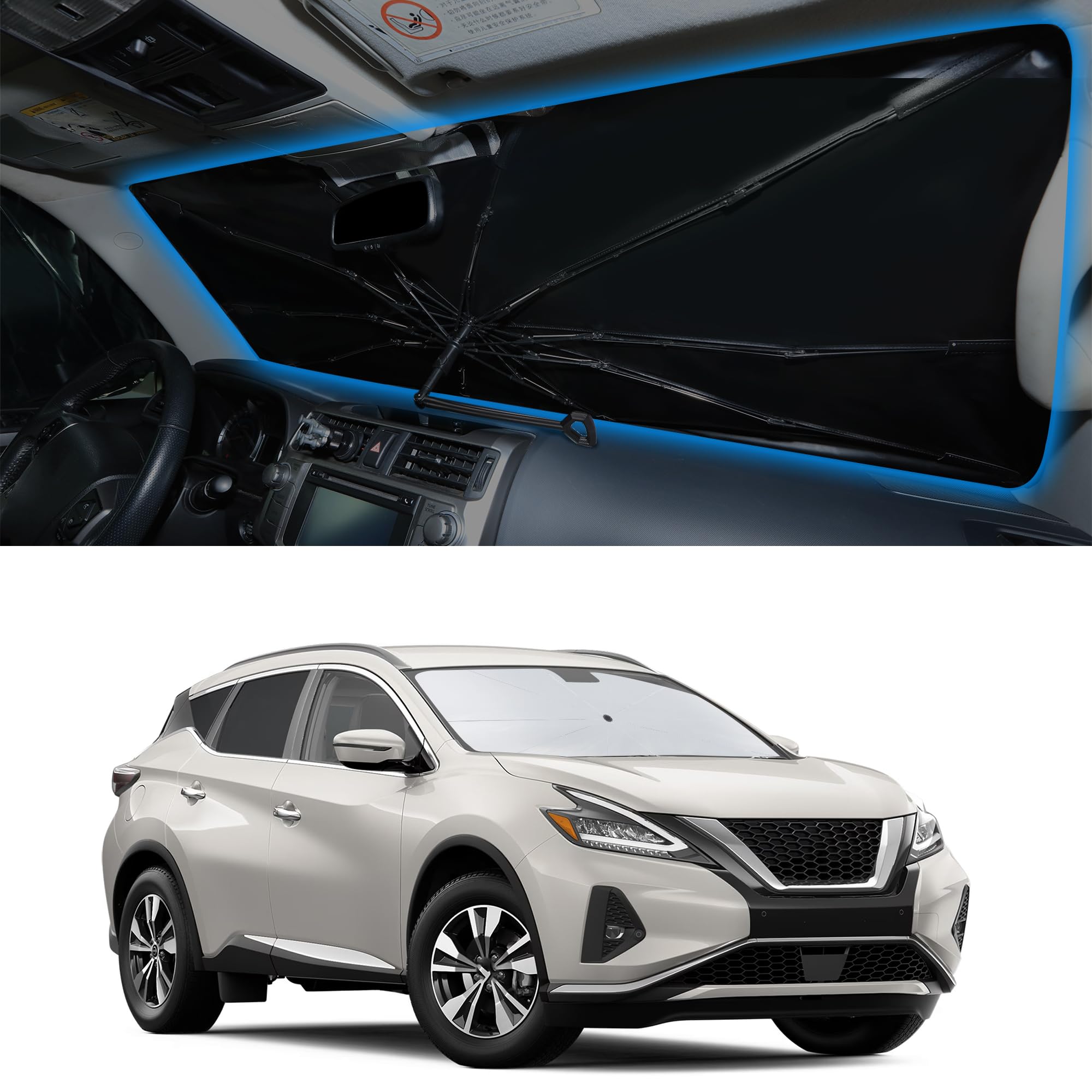 Windshield Sun Shade Umbrella for 2015-2026 Nissan Murano