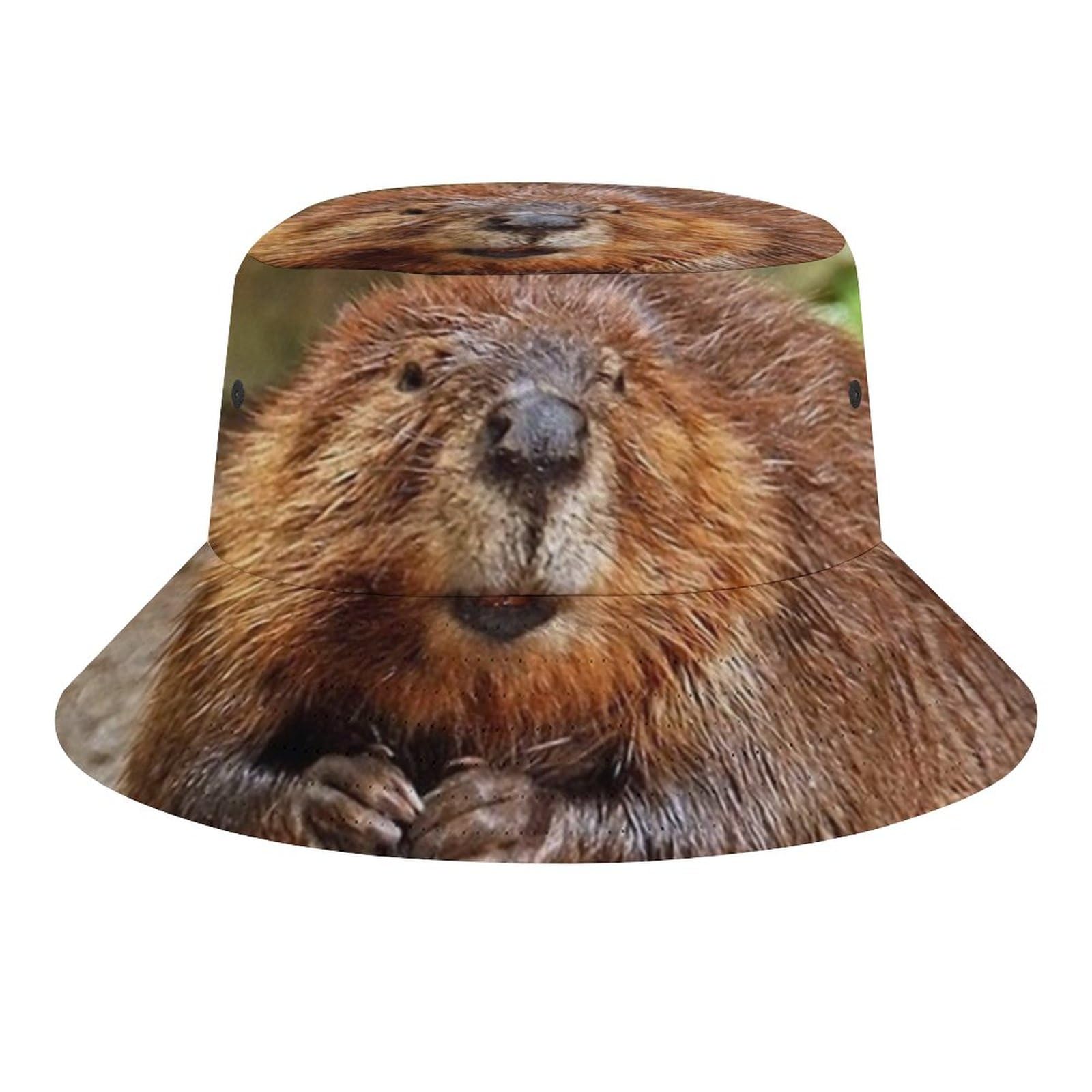 JopaJre Cute Funny Beaver Bucket Hat for Women Men Sun Cap Fisherman Hat Packable Beach Caps Travel Outdoor