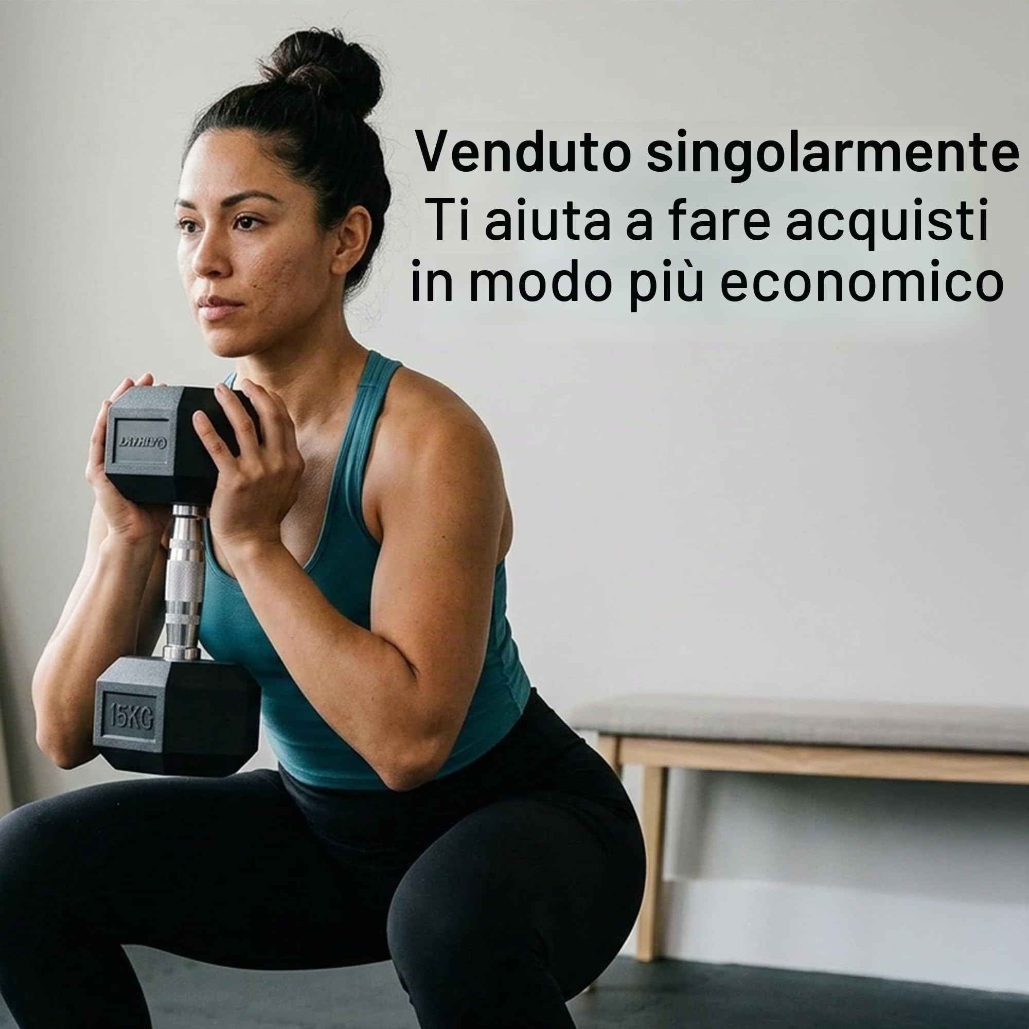 Manubri esagonali Athlyt gommati