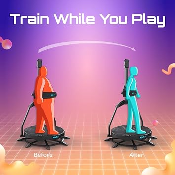 KAT Walk C2 VR Series | 360 Omnidirectional Walking Pad & Accessories for Immersive VR Gaming & Fitness | Compatible with SteamVR, Quest, Oculus | Core | US Size 9