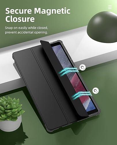 Miniatura 7 de MoKo Funda para Samsung Galaxy Tab A7 Lite 8.7" 2021 (SM-T225T220T227), Funda inteligente delgada y ligera con soporte triple con TPU suave