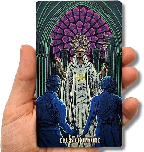 Miniatura 8 de Dark Reflections Tarot Shadow - Tarot - Tarot de cartas de trabajo con libro guía para principiantes, una baraja grande de tarot minimalista,