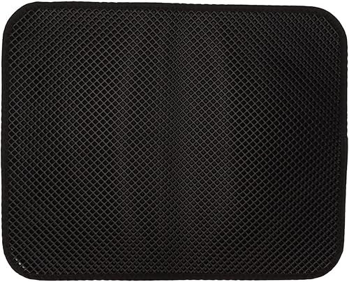 Miniatura 18 de ASHATA Tapete de arena para gatos, diseño de doble capa, a prueba de orina, para cajas de arena, alfombrilla de doble capa de EVA para atrapar arena