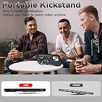 Vista 6 de HNHYGETE Funda para iPhone 13 con protector de pantalla HD: [grado militar de 20 pies probada en caídas] Funda protectora a prueba de golpes