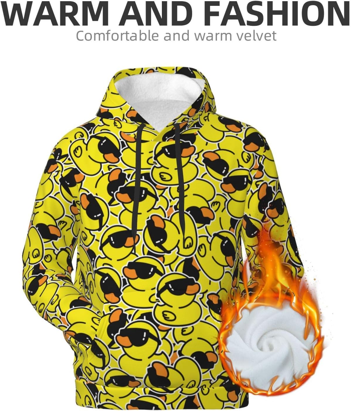 Trendy Comfort Hoodies Fleece Liner Lightweight Pullover Hooded Pocket Sweatshirt for Men Women Casual Hiking - Image 4