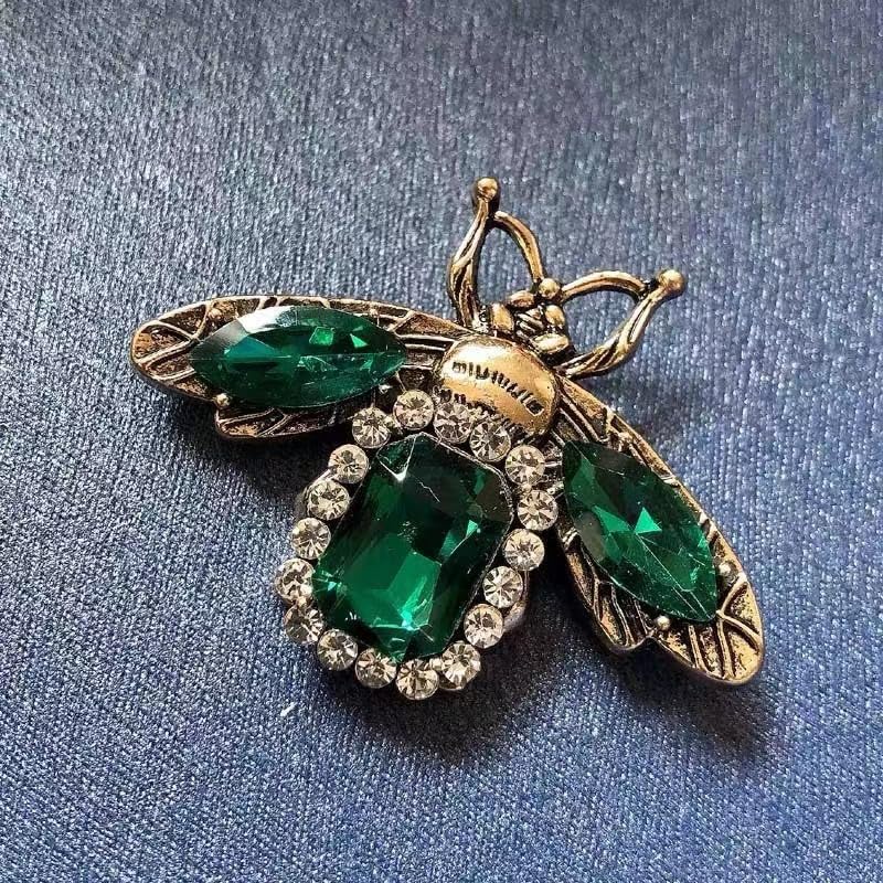 Image of Rhinestone Brooch Pins for Women, Vintage Crystal Enamel Brooches, American Flag Pin Patriotic Lapel Pins Gift for Suit Clothes Bag Accessories