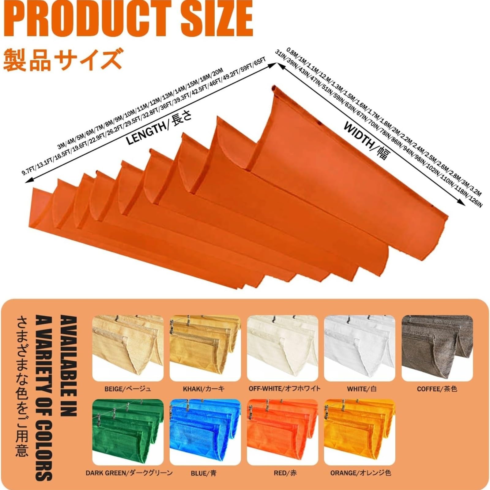 auvent Auvent ondulé rétractable imperméable, Couverture d'ombrage en Forme de U, auvent extérieur réglable for la Protection Solaire