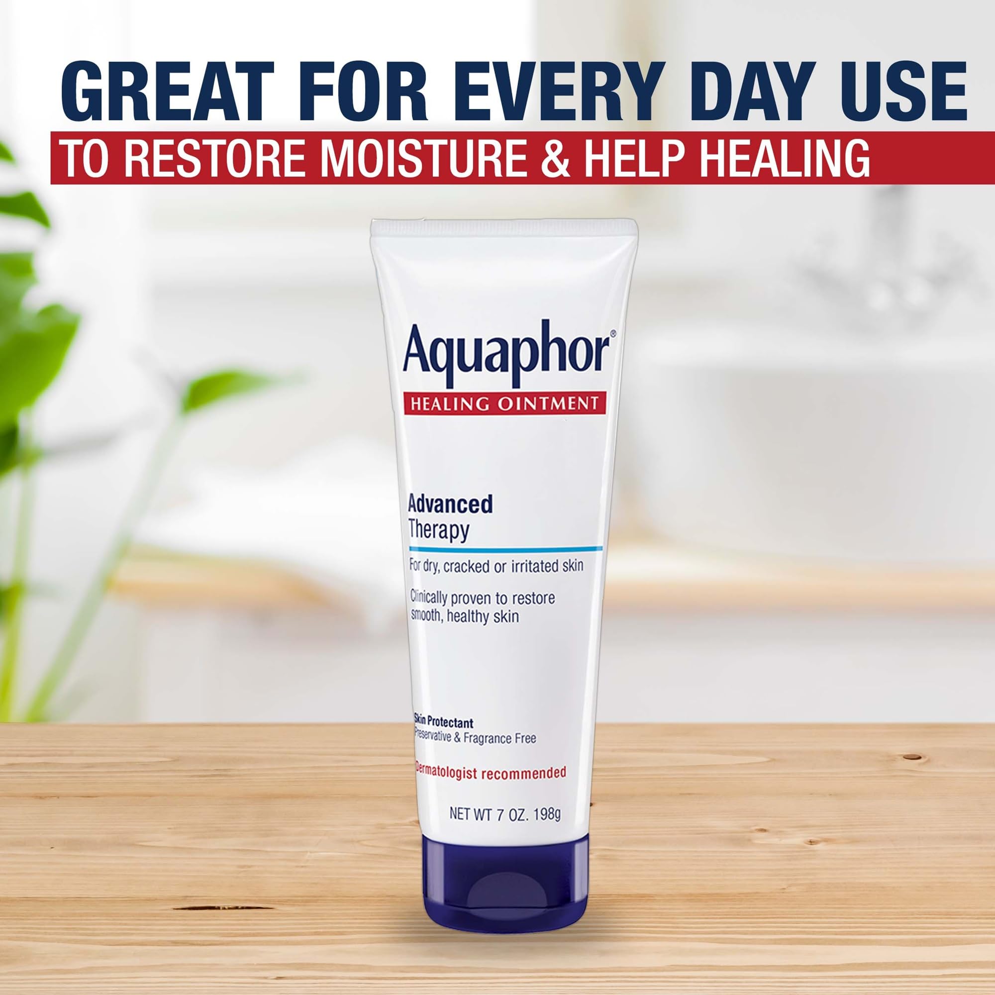 Aquaphor Aquaphor Healing Ointment for Dry/Cracked/Irritated Skin Protectant, 7 uncji