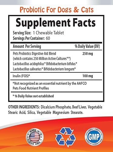 Miniatura 2 de MY Lucky Pets LLC - Probiótico para gatos para diarrea - PET PROBIOTICO - Perros y gatos - Aumento digestivo - Deshazte de mal aliento y detener la