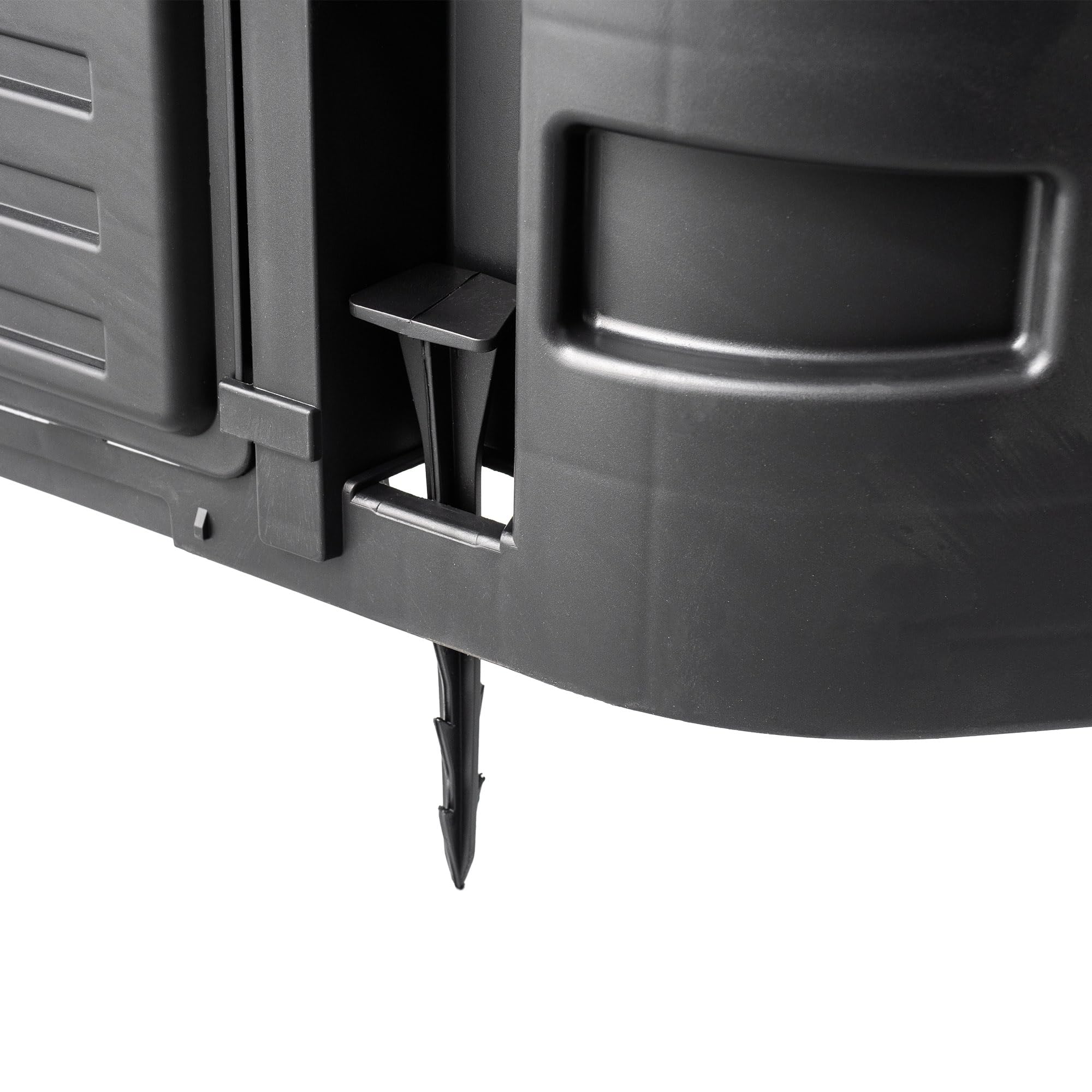 KADAX Module d'extension pour composter de jardin, système de compostage en plastique, module de compost de jardin résistant aux intempéries avec gouttières, module avec porte (260L)