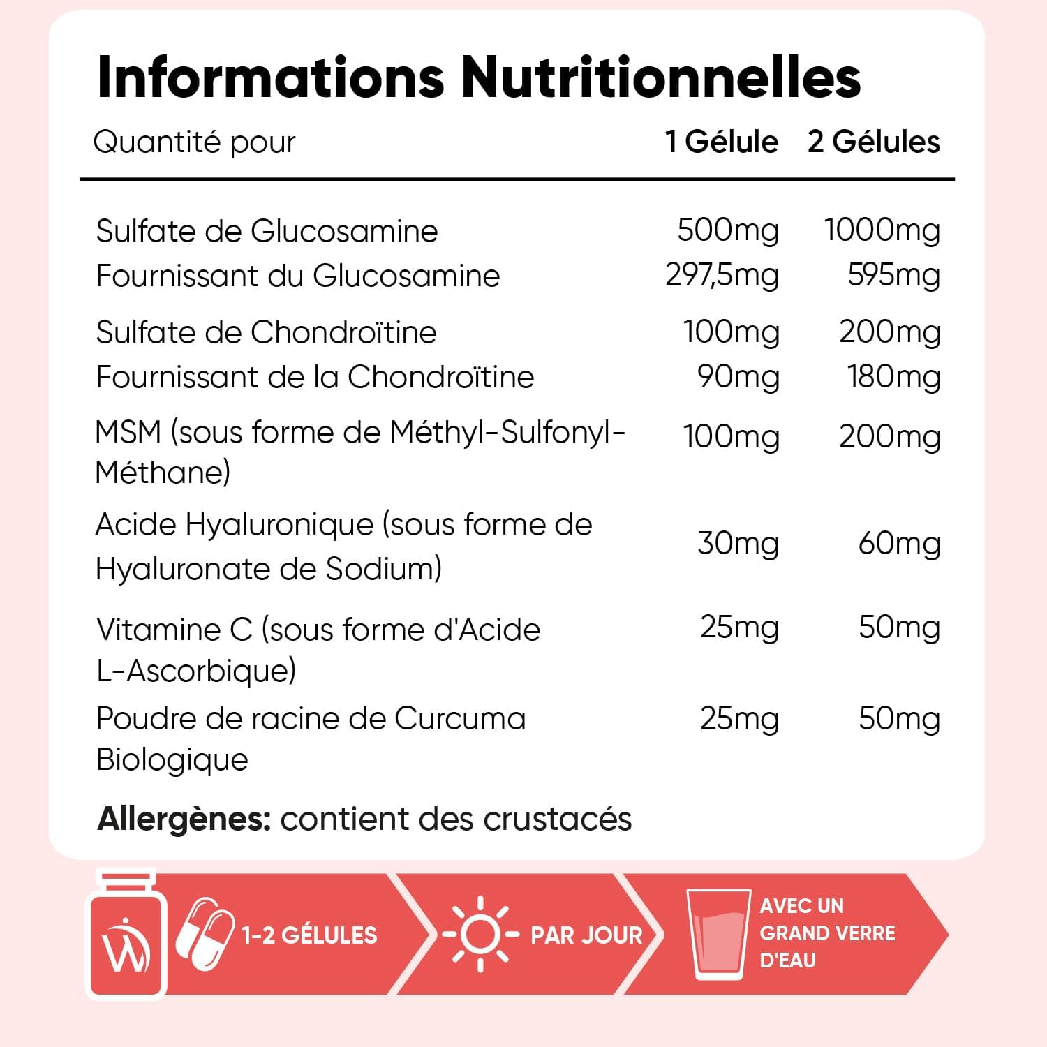 Duo Complémentaire - Calcium Magnésium Zinc Vitamine D3 K2 MK7 400 Comprimés (+ 1 An) - Glucosamine Chondroïtine MSM 180 Gélules, avec Curcuma, Acide Hyaluronique & Vitamine C Acide L Ascorbique
