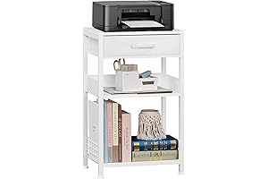 Lerliuo Modern White Printer Stand