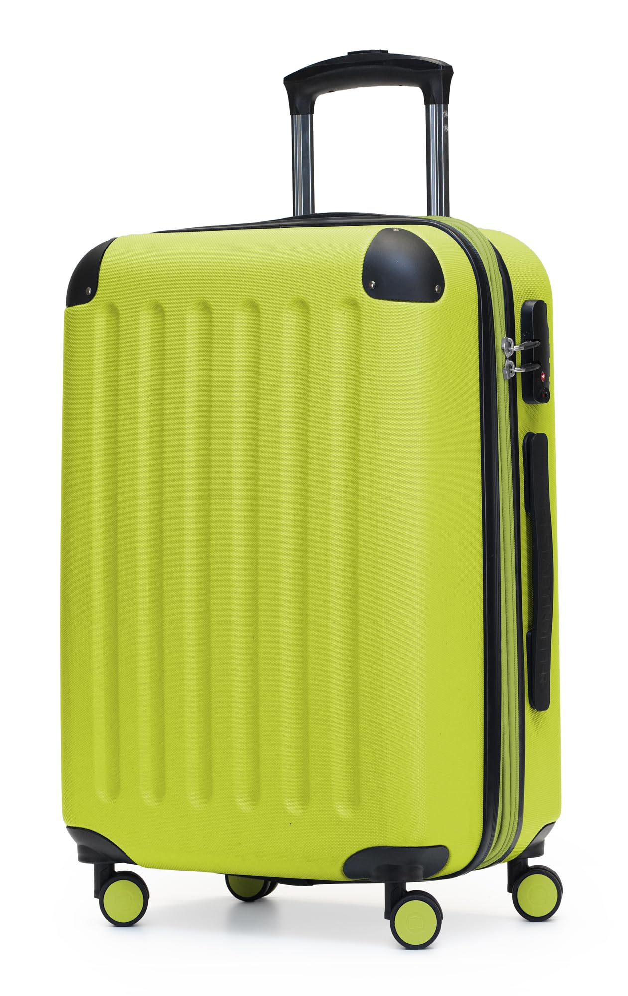 HAUPTSTADTKOFFER - Spree - Carry on Luggage On-Board Suitcase Bag Hardside Spinner Trolley 4 Wheel Expandable, 55cm, TSA, Farn