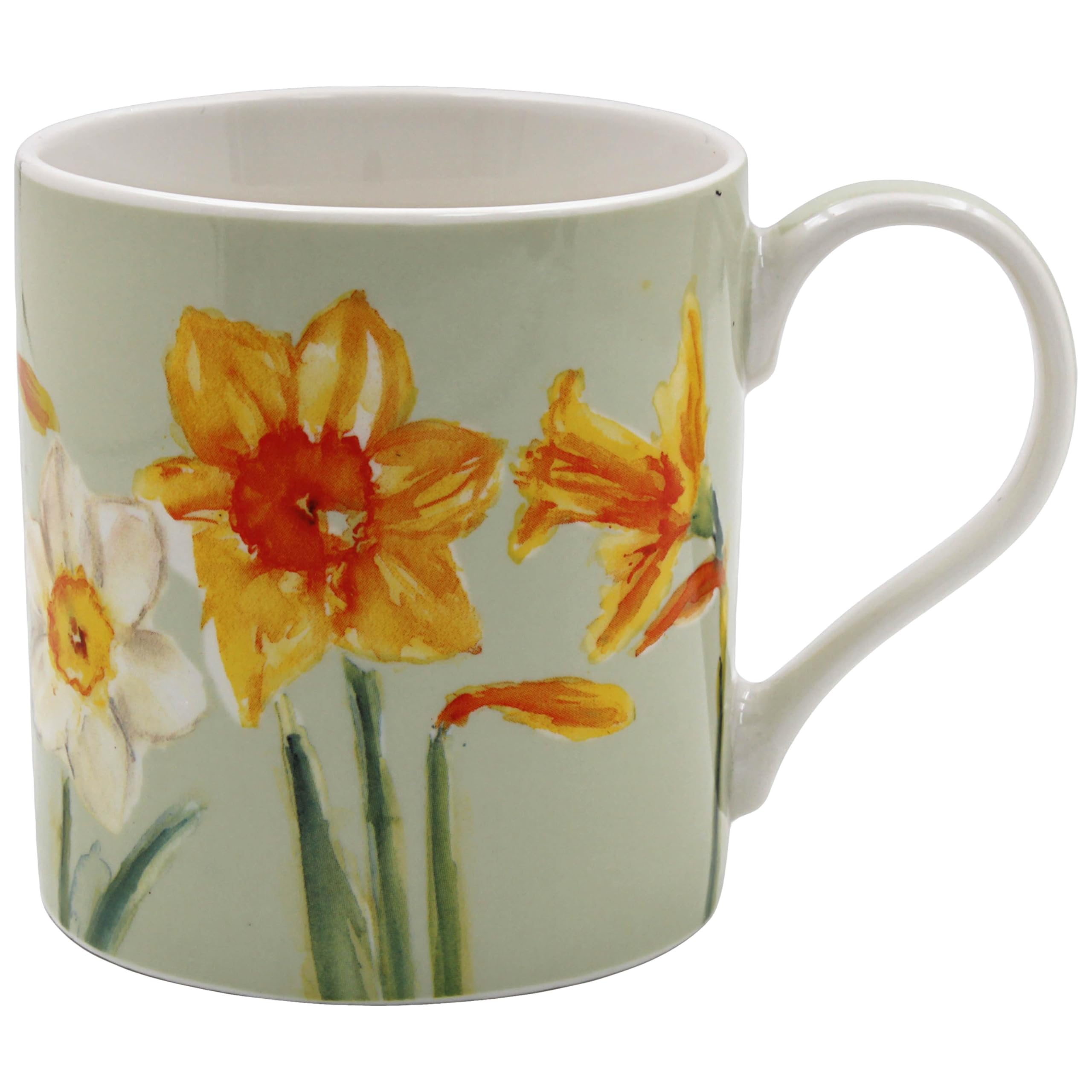 The Leonardo Collection Daffodils Mug Jennifer Rose Gallery for Hot & Cold Drinks | Durable Coffee Cups for Home & Office | Comfortable & Easy-to-Hold Coffee Mugs for Beverages & Daily Use
