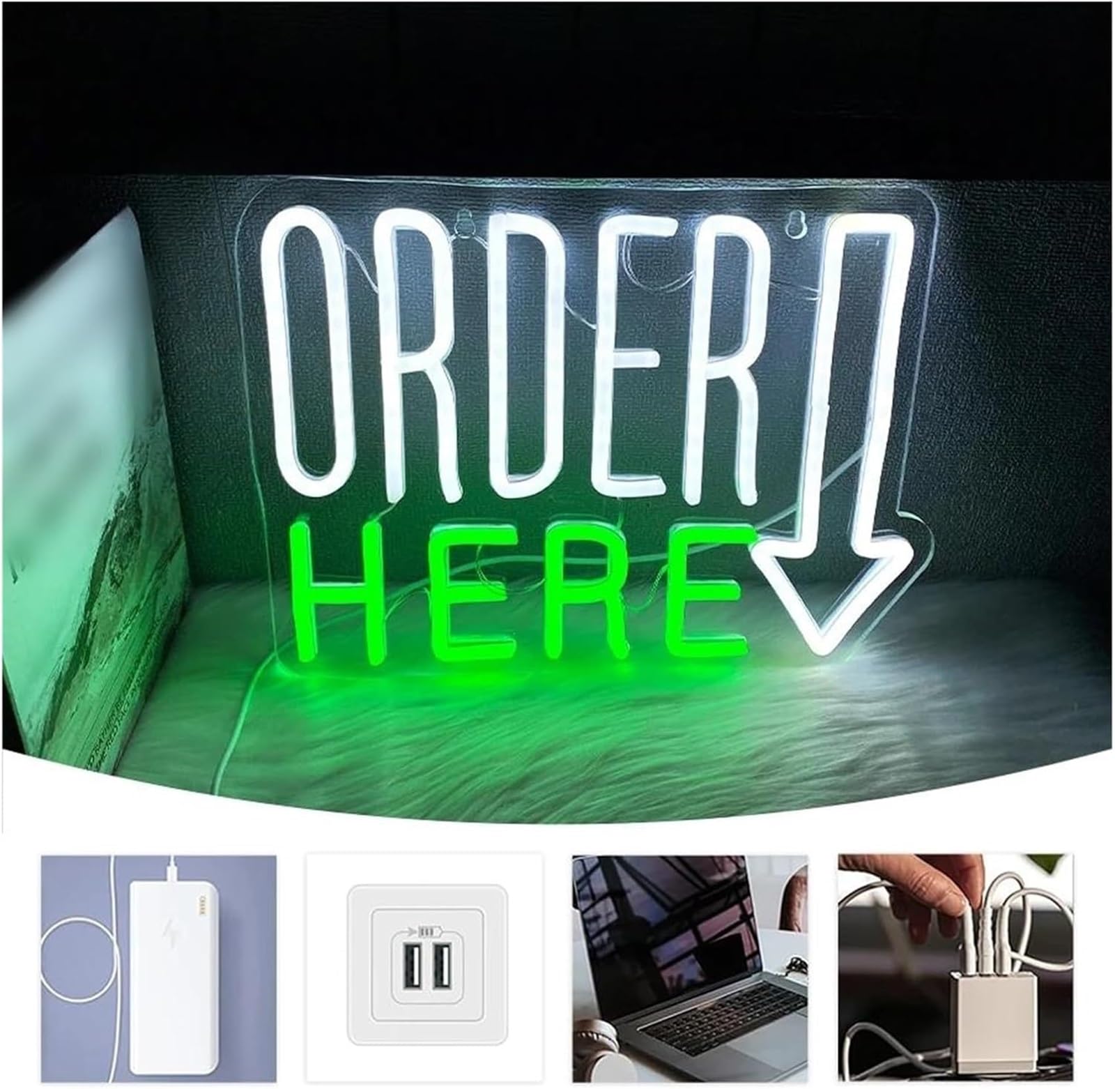 Insegna luminosa al neon Atmosfera rilassante per lampade al per neon utilizzate in ristoranti, negozi, bar e ricevimenti 31,5 cm x 24