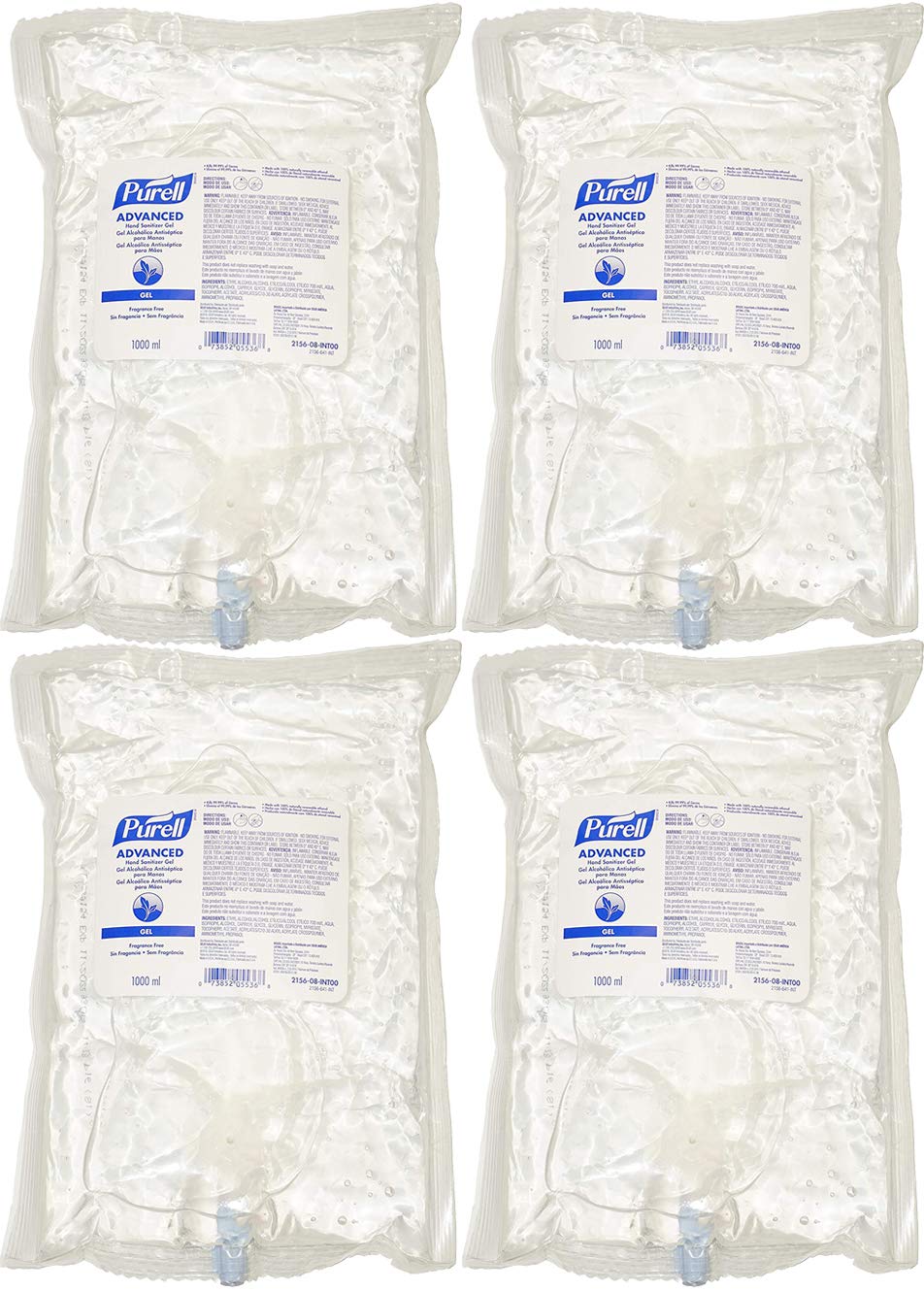 Advanced Hand Sanitizer Gel 1000 mL Refill for PURELL® NXT® Dispenser - 2156-08-int00 (Pack of 4)