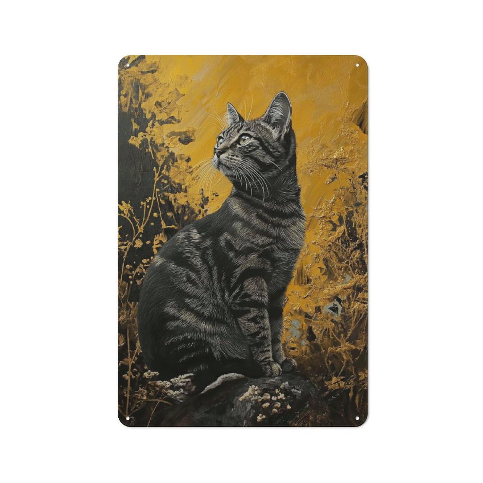 Junmoney Sunkissed Harmony Vintage Decorative Tin Plaque 30X20cm, Room Wall Plaque For Hallway, Home Bar, Garage Or Study