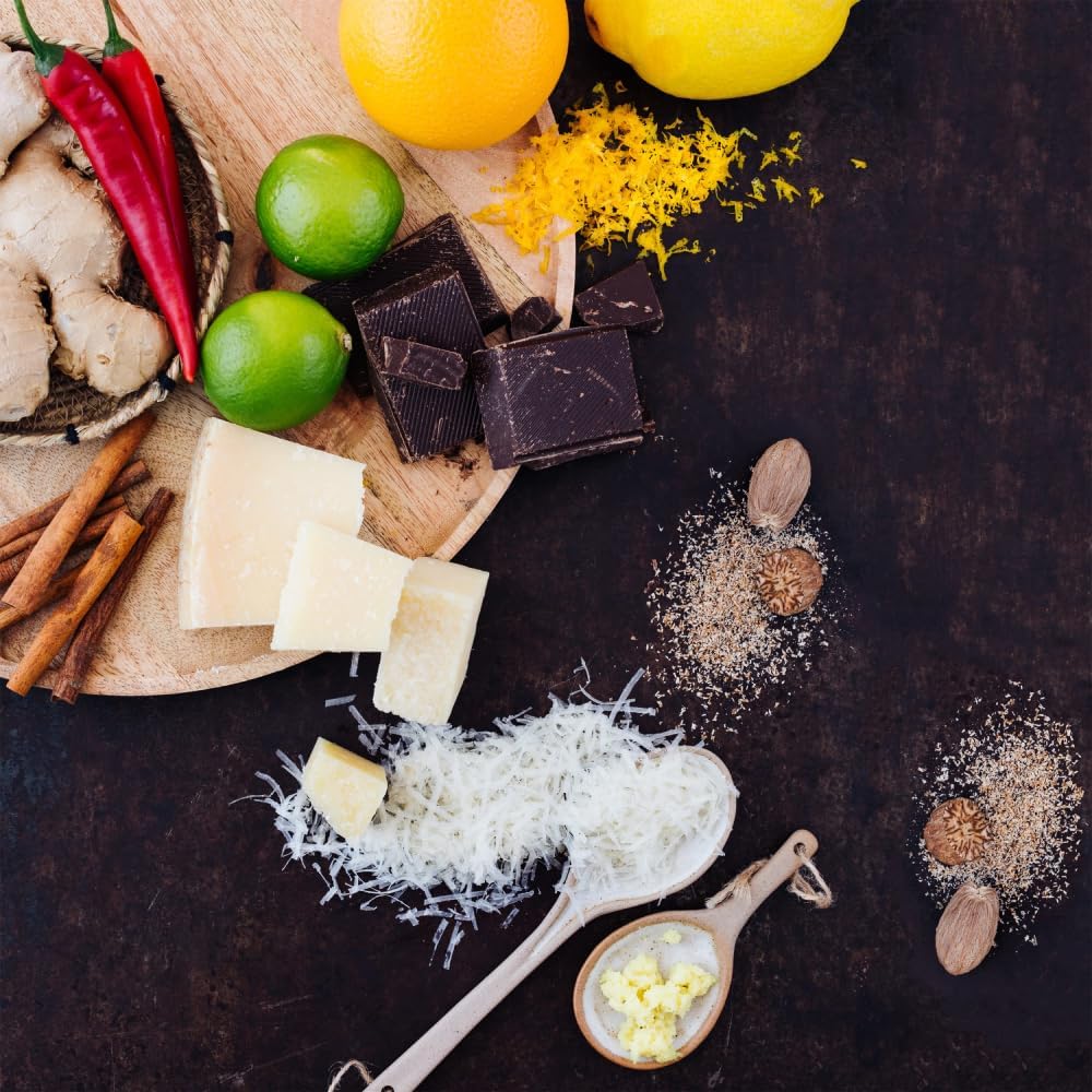 Microplane Râpe à zesteur Noir lame fine pour agrumes, parmesan, gingembre, chocolat, noix de muscade