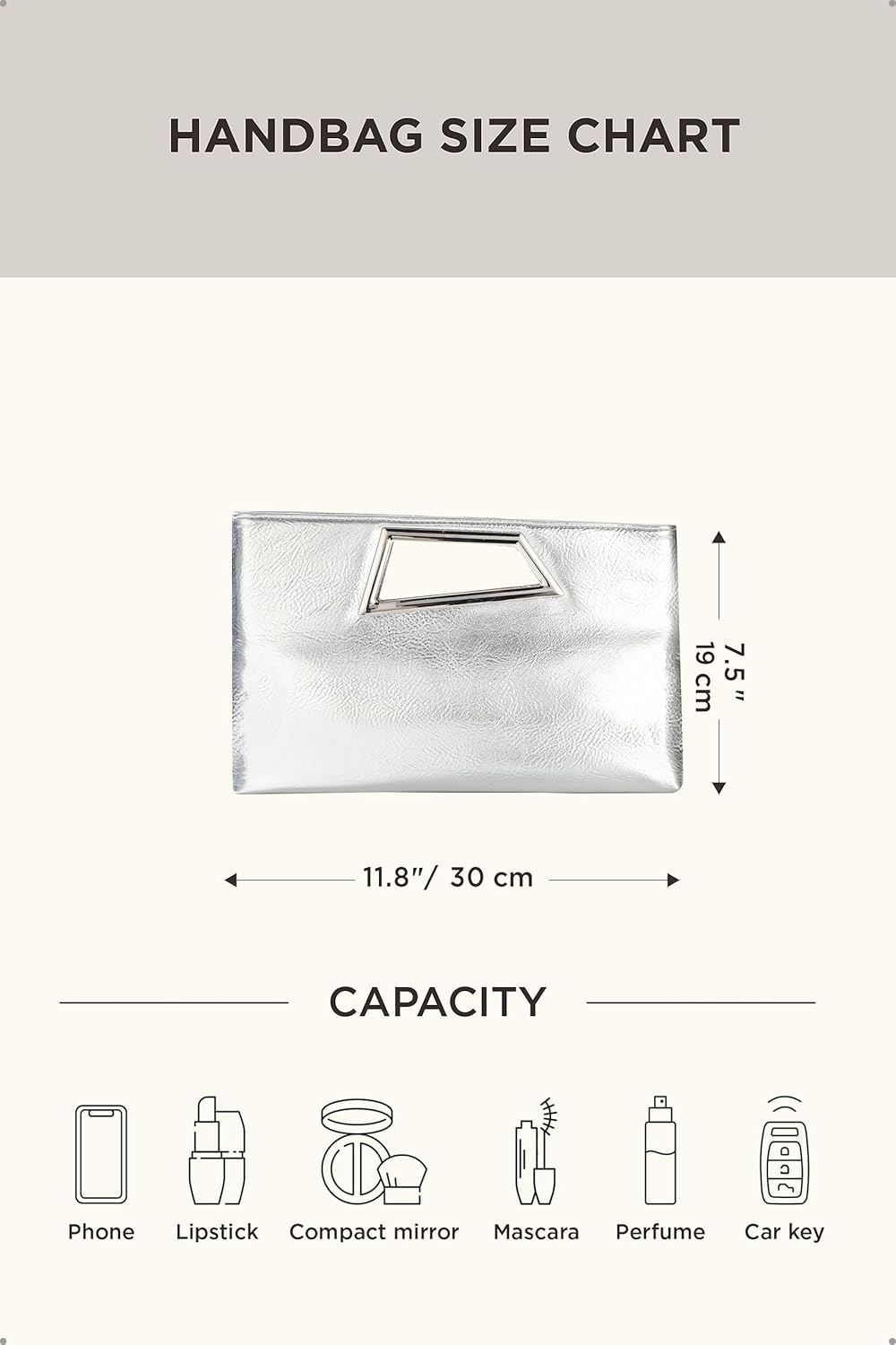 Coucoland Clutch Purse for Women - Evening Bags PU Leather Glitter Fashion Purse Handbag for Wedding Party Daily | PU Leather, Glitter, Fashion Purse, for Wedding Party, Daily - Image 7