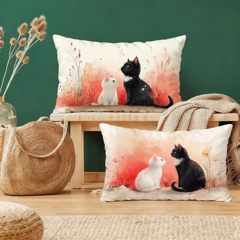 Taie d'oreiller 40x80cm lot de 2 velours contre les frottements