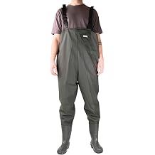 Savage Island Waterproof Chest Waders with Boots - PVC Coated   for Fishing, Farming & Outdoor Use