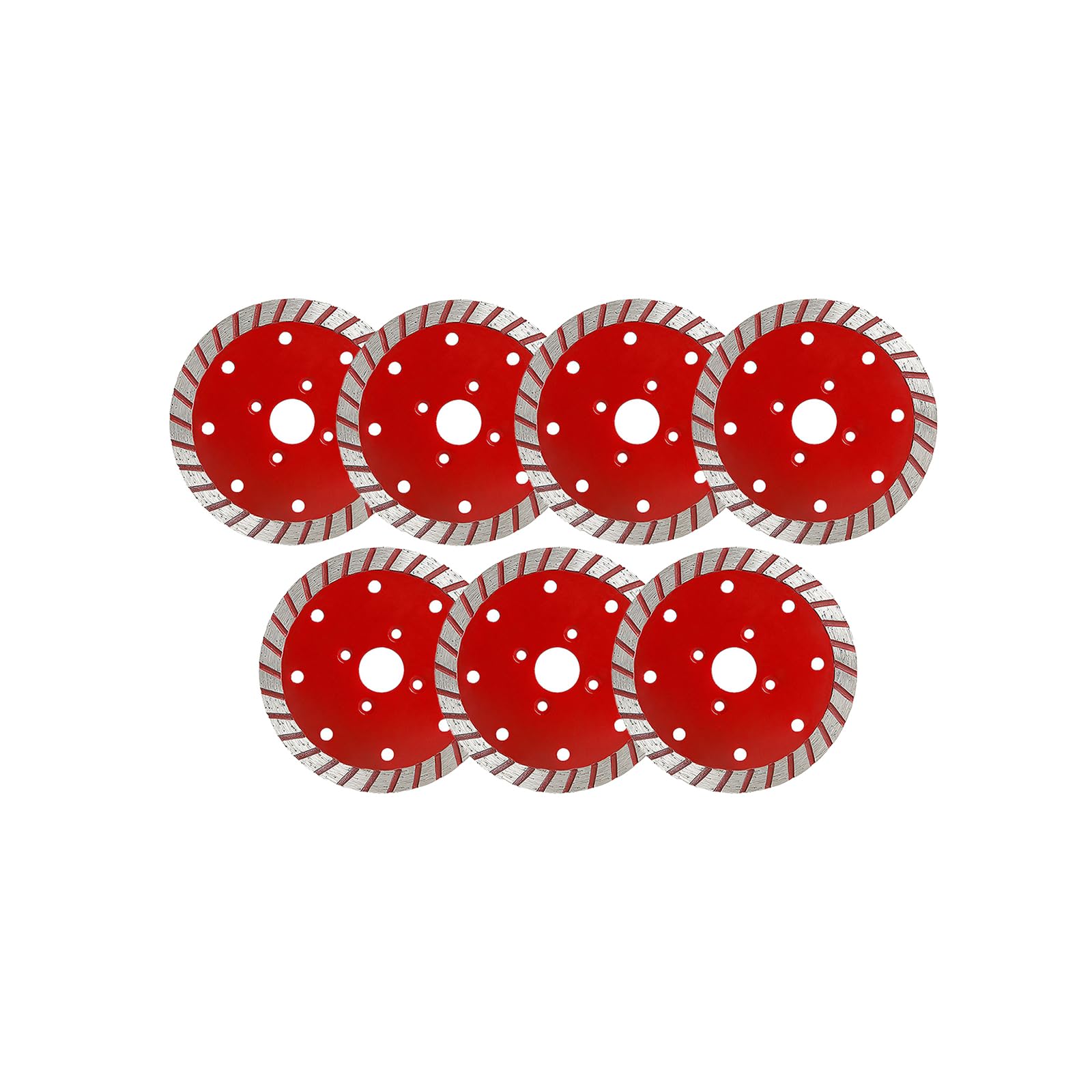 Rueda de corte de 4.33 pulgadas, 7 piezas para piedra biselada de hormigón/cemento, molienda de pared