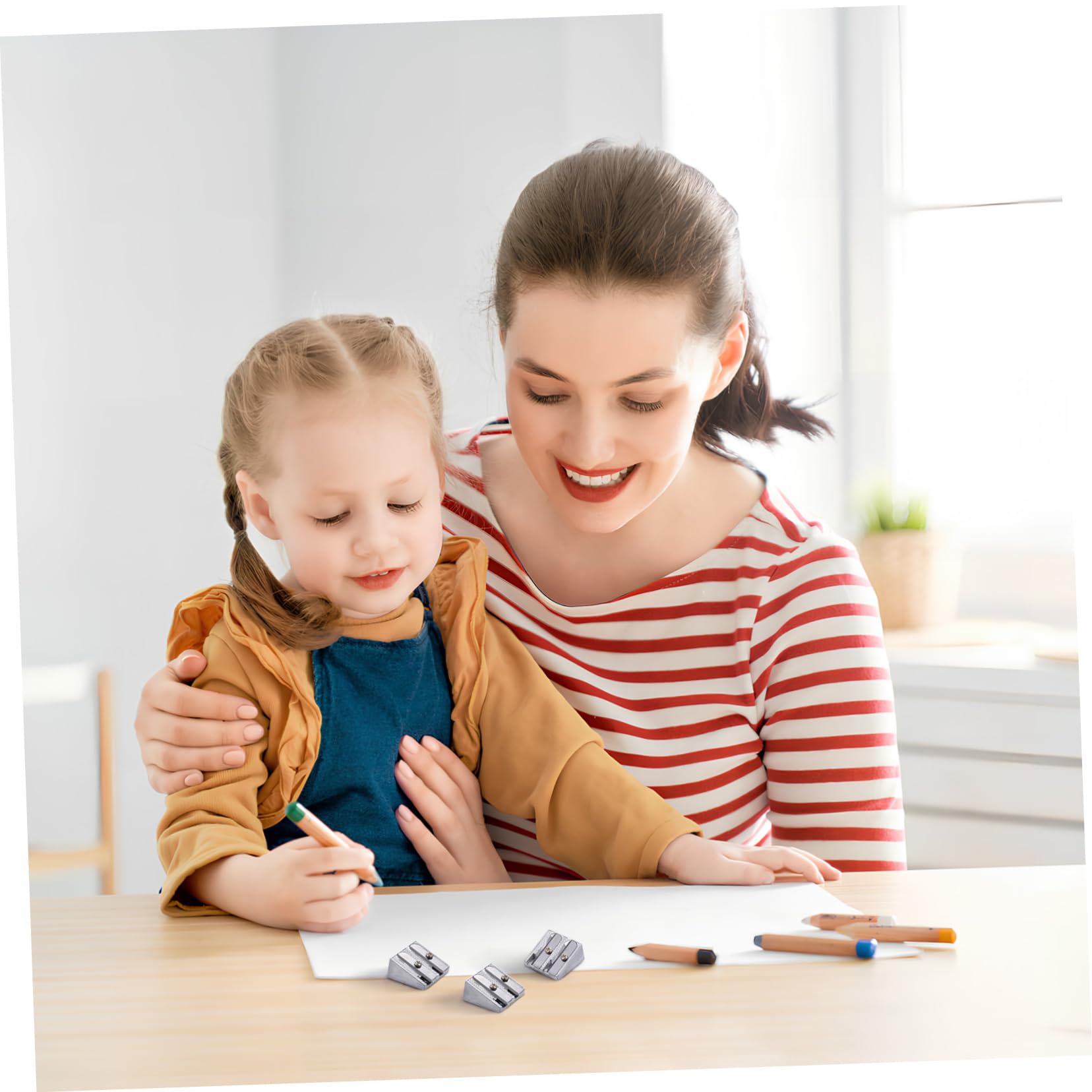 Lurrose 64pezzi Temperamatite Per Affilatura Per e Scuola Compatte Design Resistente e