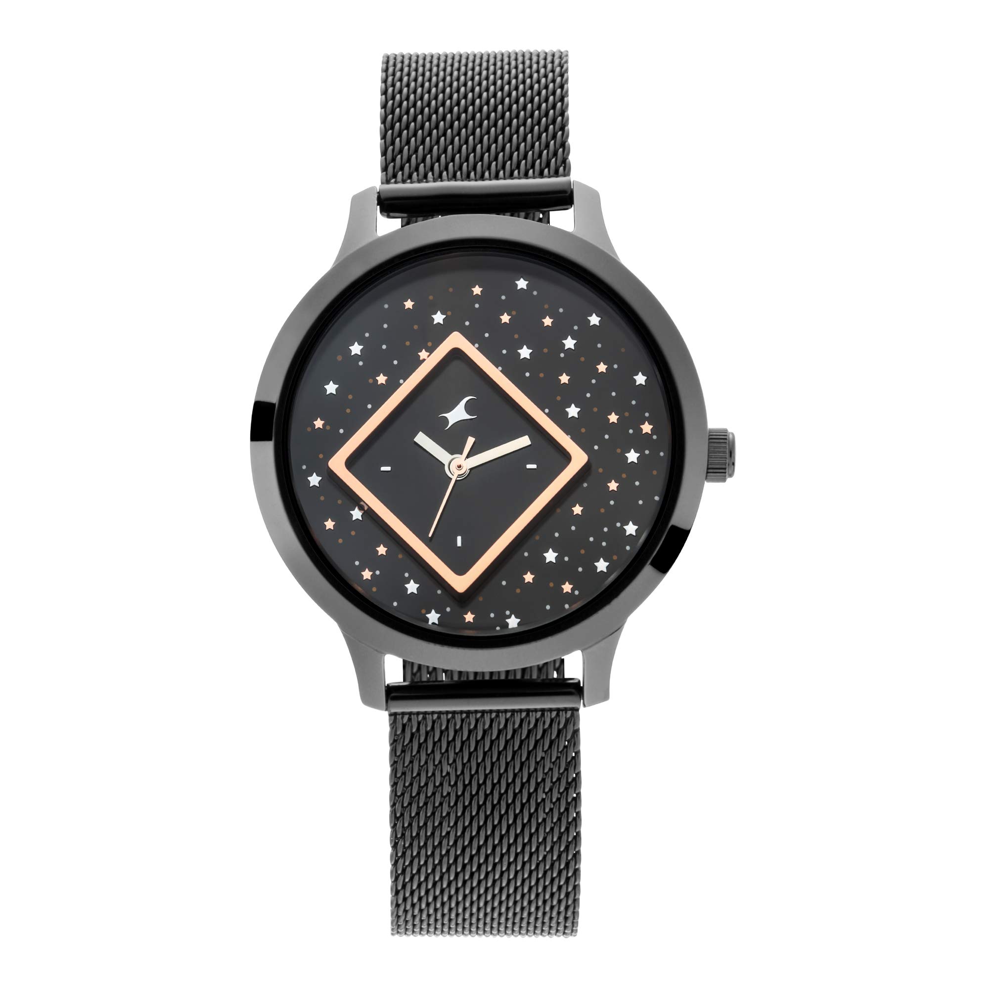 Fastrack Fit Outs Quartz Analog Black Dial Metal Strap Watch for Girls-NS6210NM03 (B0847XLVVR) Amazon Price History, Amazon Price Tracker