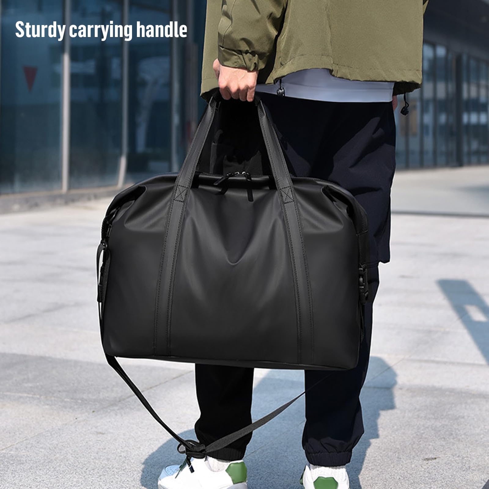 Easyjet - Bolsa de viaje para cabina Easyjet de 45 x 36 x 20 pulgadas, bolsa de transporte de piel sintética con correa para el hombro, bolsa de fin de semana para hombres y mujeres