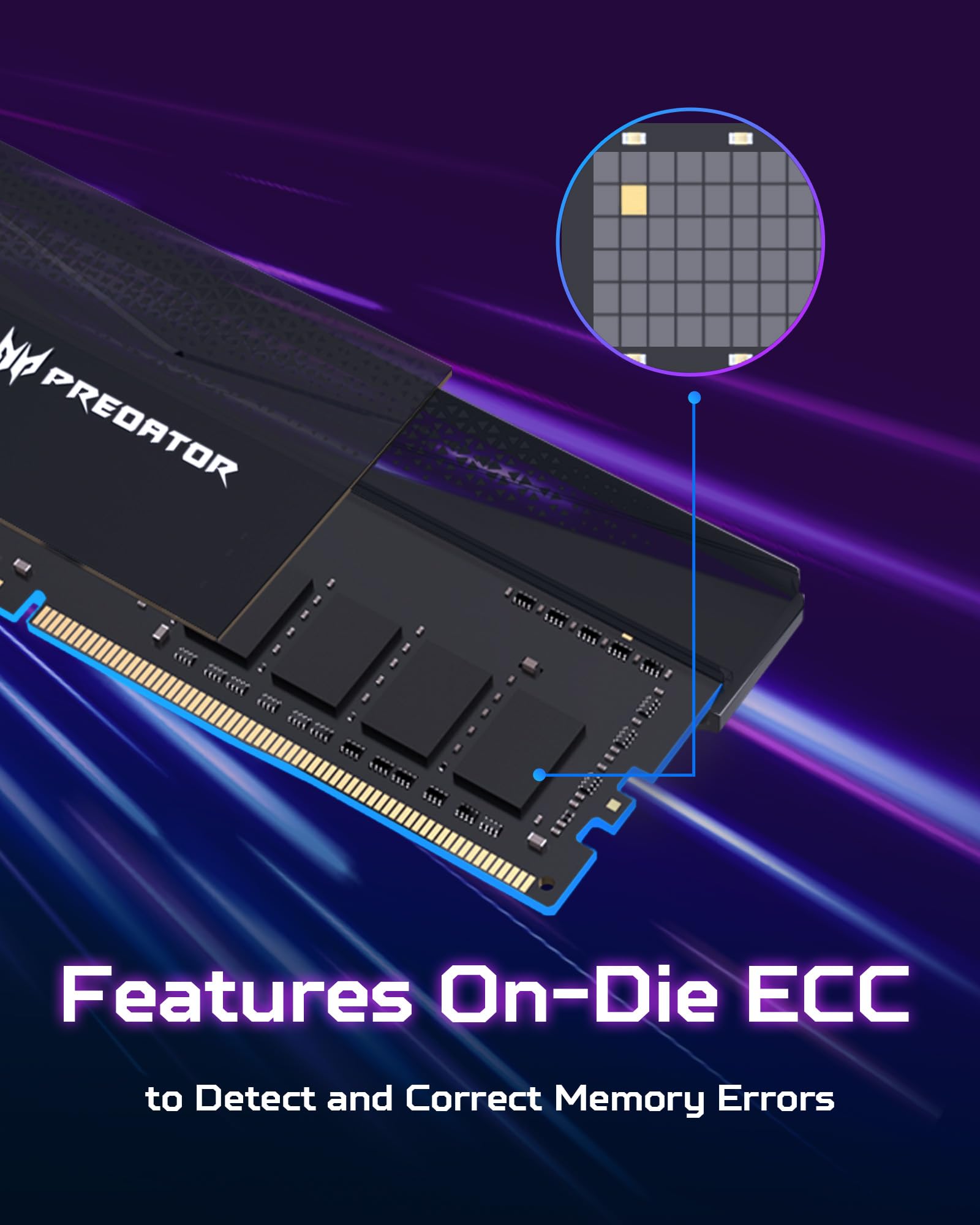 Acer Predator Pallas II DDR5 Heatsink U-DIMM 6000Mhz 96GB (48GB*2