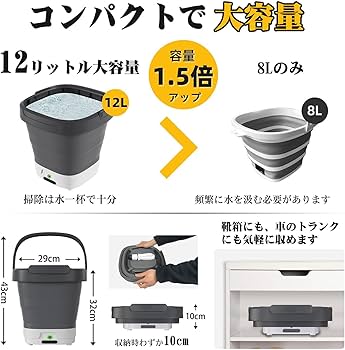 Amazon | 高圧洗浄機 コードレス 折り畳み式 高圧洗浄機 コンパクト12L