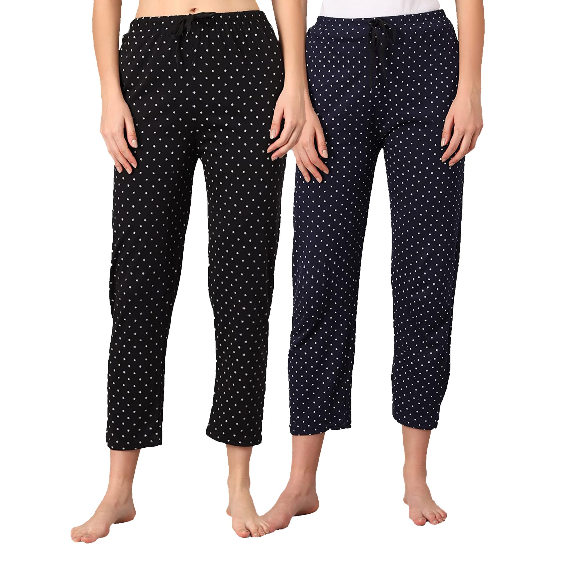 anixa Womens Cotton Printed Pyjama/Night Pants - Pack of 2-picture-11