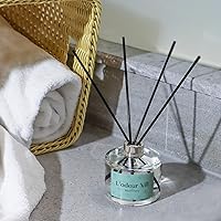 Vista 6 de L'odeur Vill Juego de difusor de varillas – Fragancia para el hogar con aroma a cereza negra, 6.7 oz (6.8 fl oz) con 6 varillas difusoras de aceite