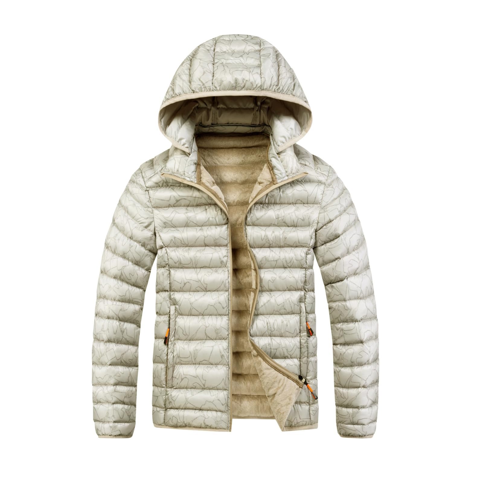 Veste imperméable homme doublure chaude et capuche d'hiver