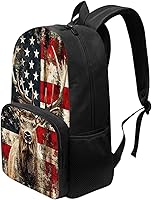 Vista 9 de American Flag Fire Galaxy Pattern Kids Backpack for Boys Girls Elementary Students Bookbag Middle School Bag Lightweight Children Travel Bag