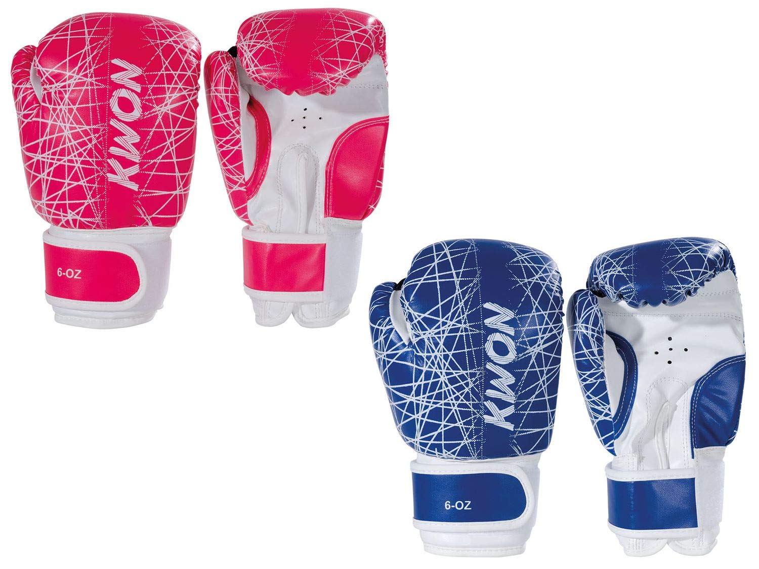 Kwon Kinder Boxhandschuhe Neon 6oz pink-blau