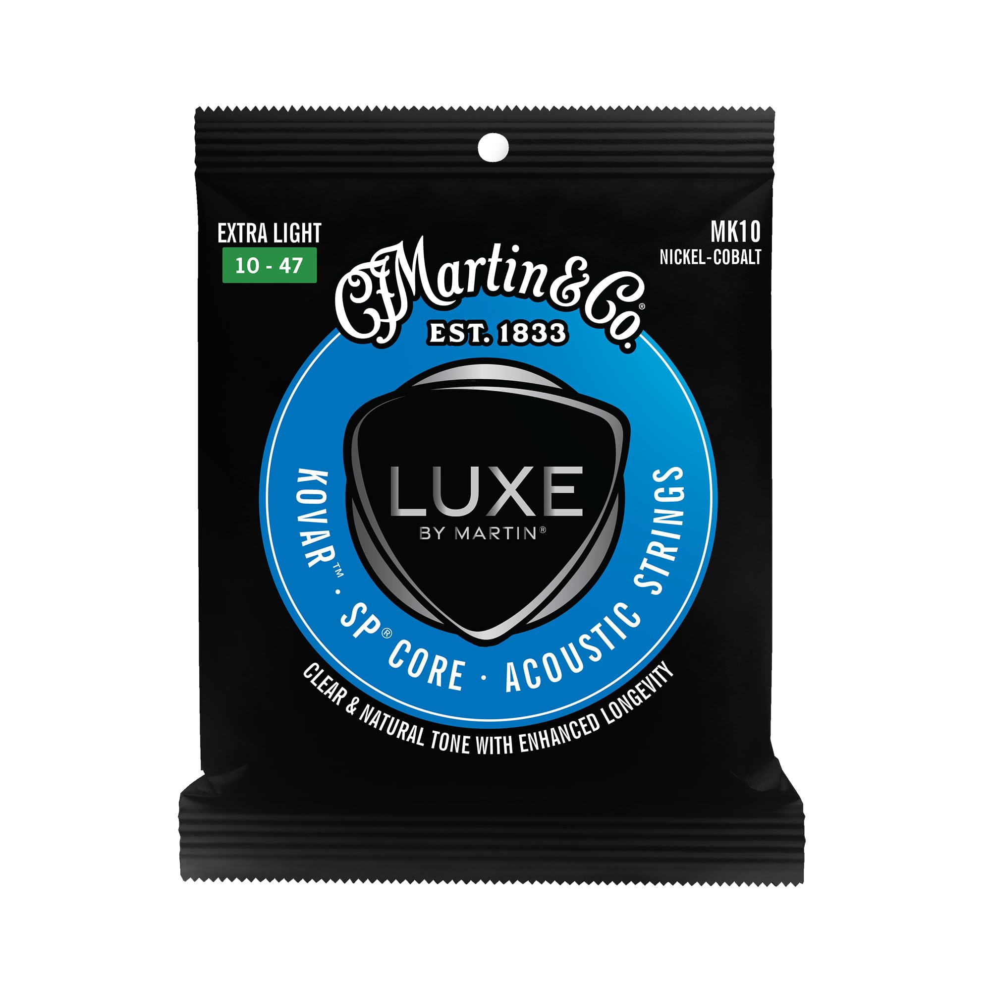 Martin Strings - Luxe by Martin Kovar Acoustic Extra Lt 10-47, SP Core, Extra Light ( 10-47)
