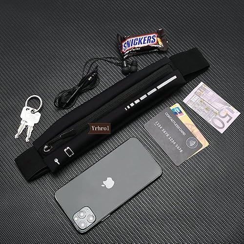 Miniatura 2 de Paquete de 2 cinturones para correr para mujeres y hombres, soporte para teléfono, cinturón de cintura para entrenamiento y correr, cinturón de