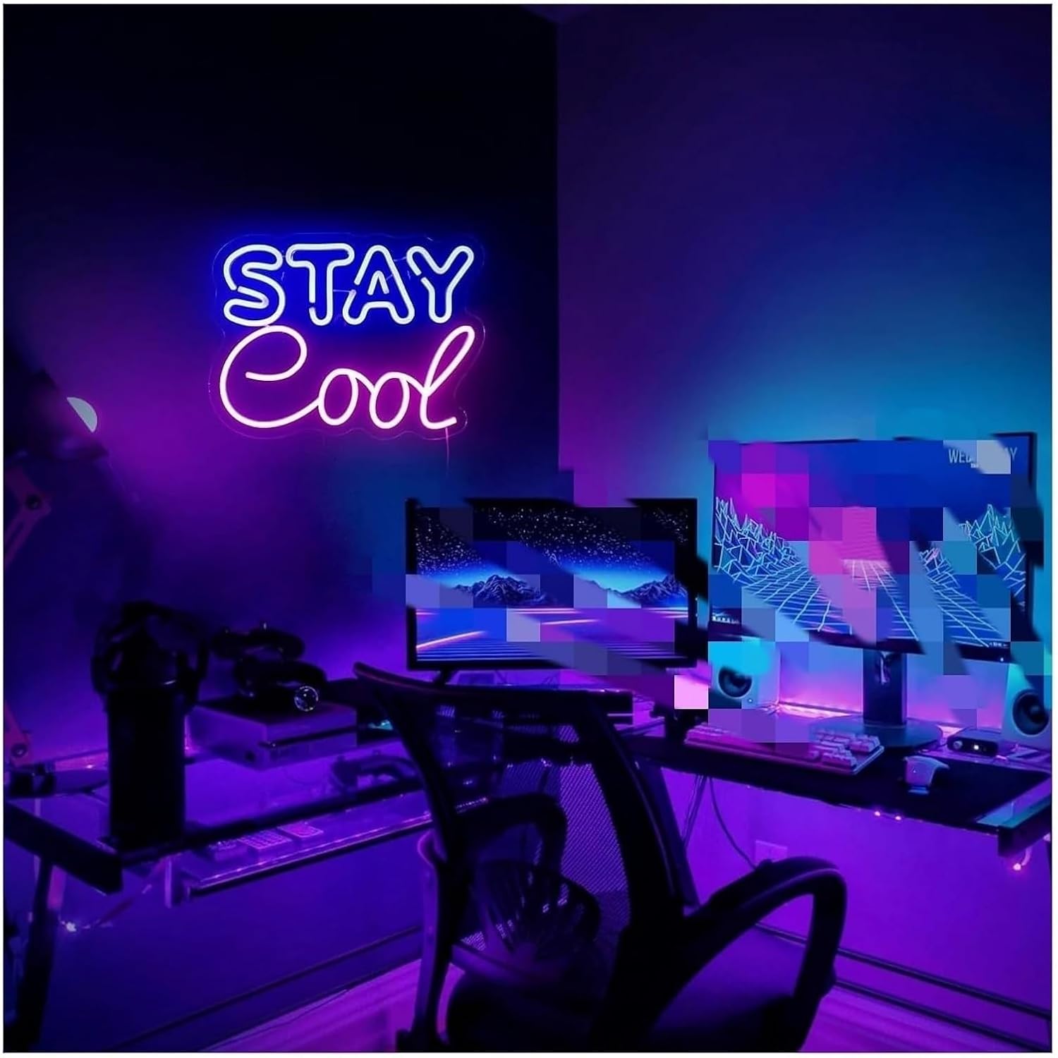 Soothing Ambient Neon Sign Lamp to Maintain a Cool Atmosphere, Powered by -, Acrylic image 3