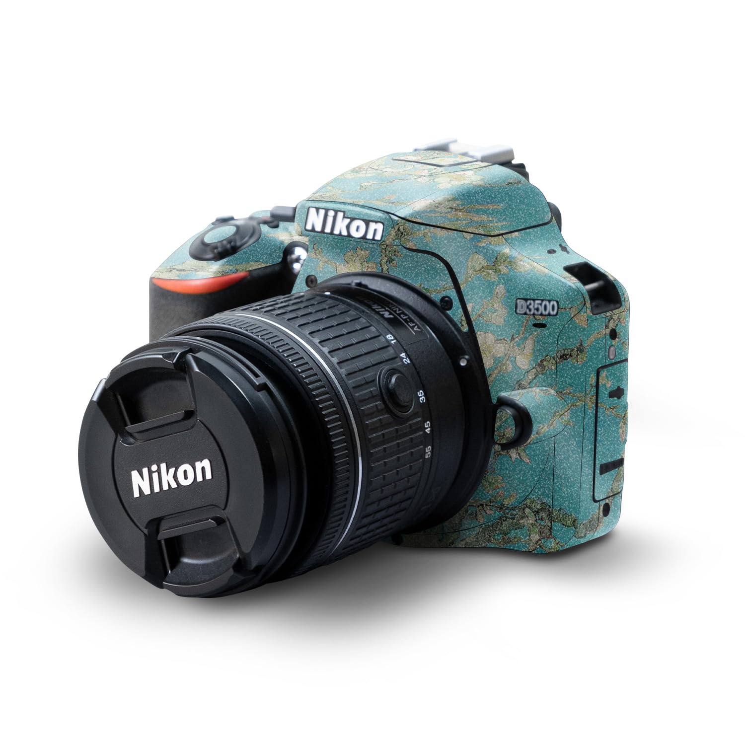 Glossy Glitter Skin Compatible with Nikon D3500 Camera - Almond Blossom - Premium 3M Vinyl Protective Wrap Decal Cover - Easy to Apply | Crafted in The USA by MightySkins