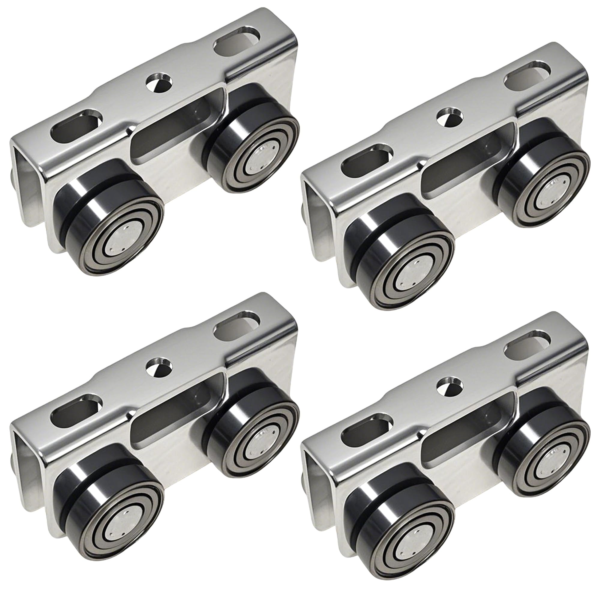 View 1 of ***ONLY 1***
YOVXKAN 4 Wheel Trolley Assembly Rollers, Upgraded Load & Stable Silent Roller Trolley Compatible with 1-5/8" Wide and Taller Strut Channel, P1000/ P5000 Series (Silver 4 Pack)