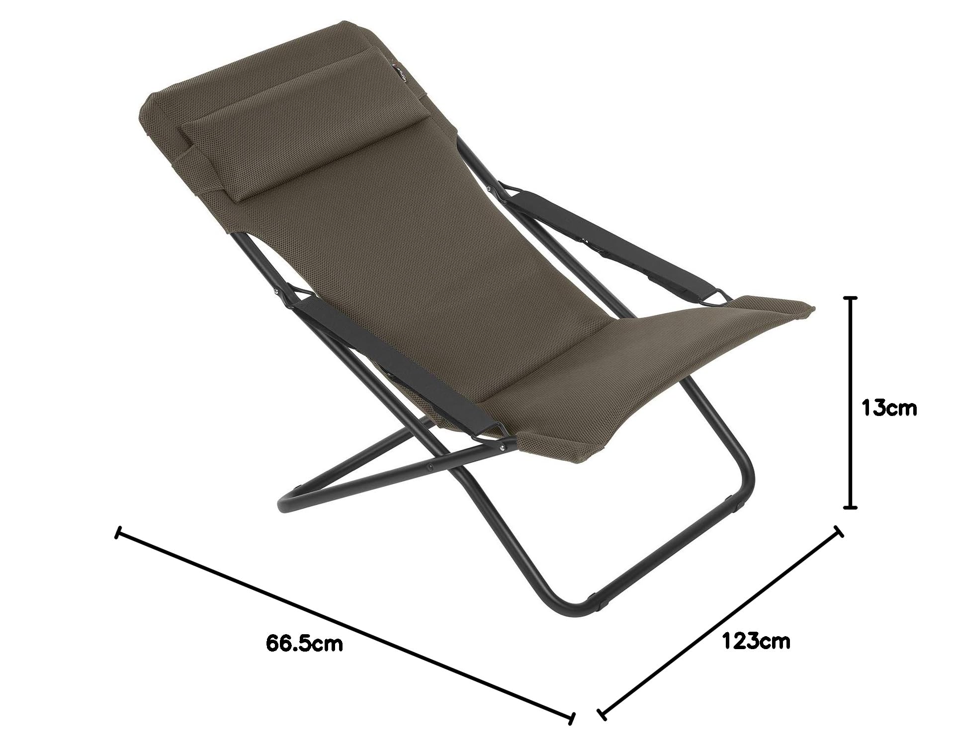 Lafuma Mobilier Leżak składany, regulowany, Transabed, Air Comfort, taupe, LFM2865-7057