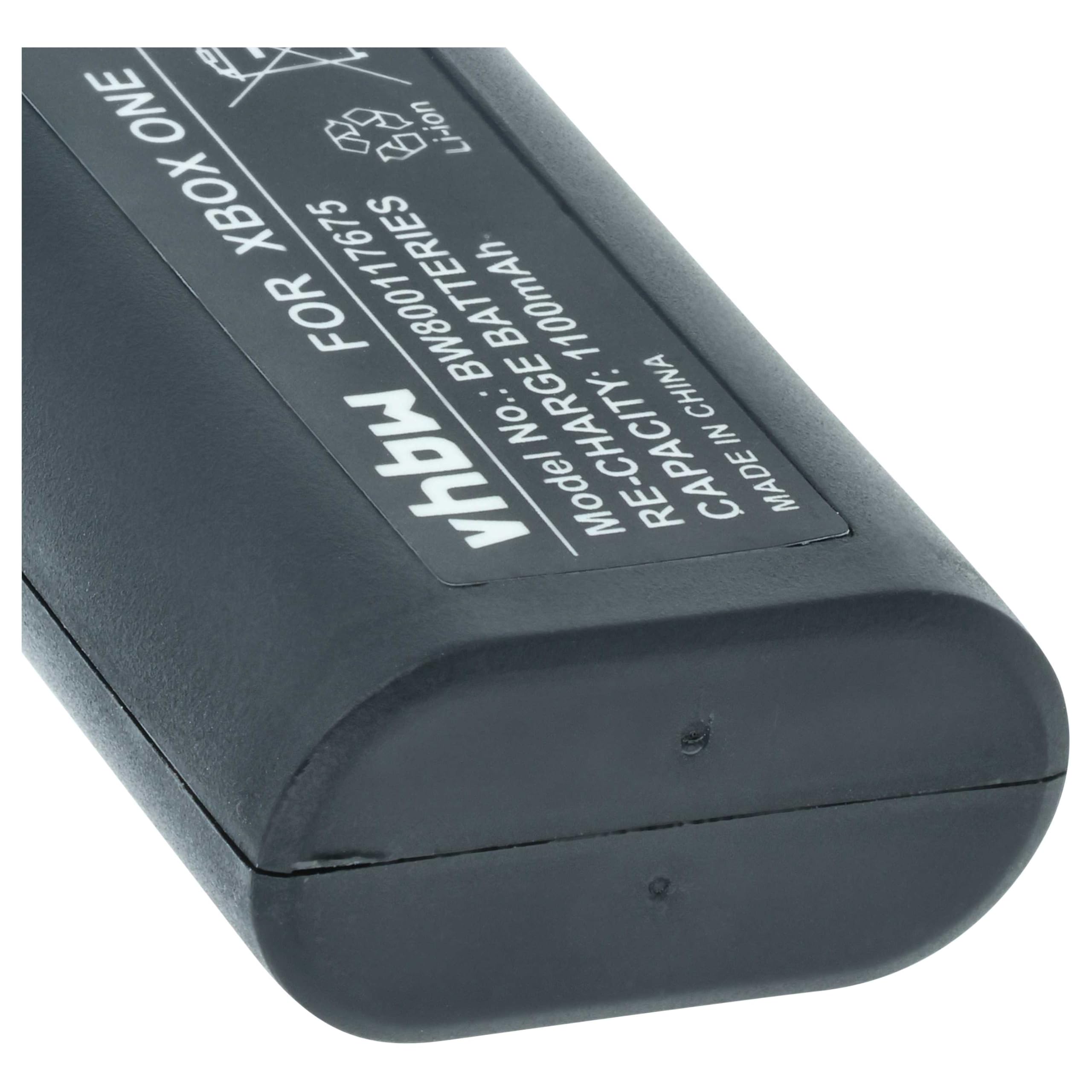 vhbw 2x batteria compatibile con Microsoft Xbox One, Xbox One Elite, Xbox One S, Xbox One Wireless controller (1100mAh, 3V, Li-Ion) nero