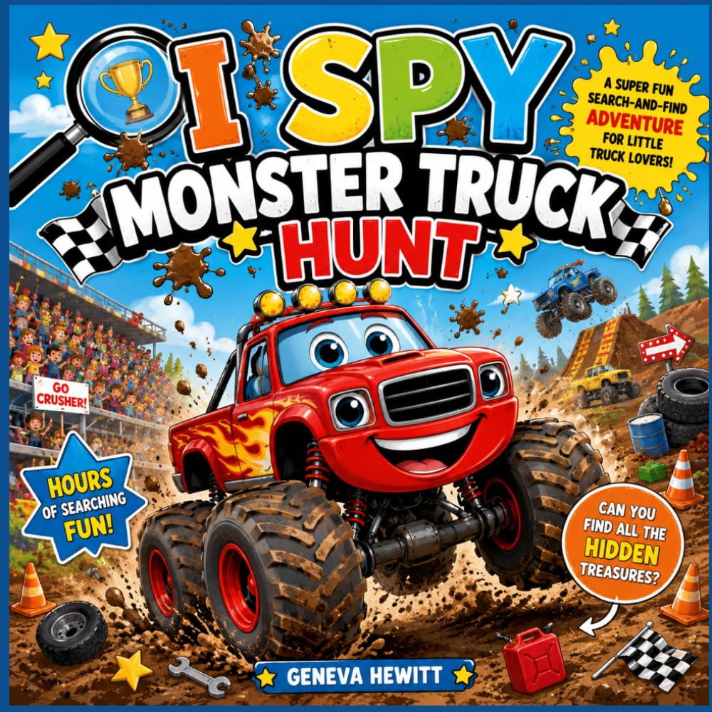 I Spy Monster Truck Hunt: A Super Fun Search-and-Find Adventure for Little Truck Lovers