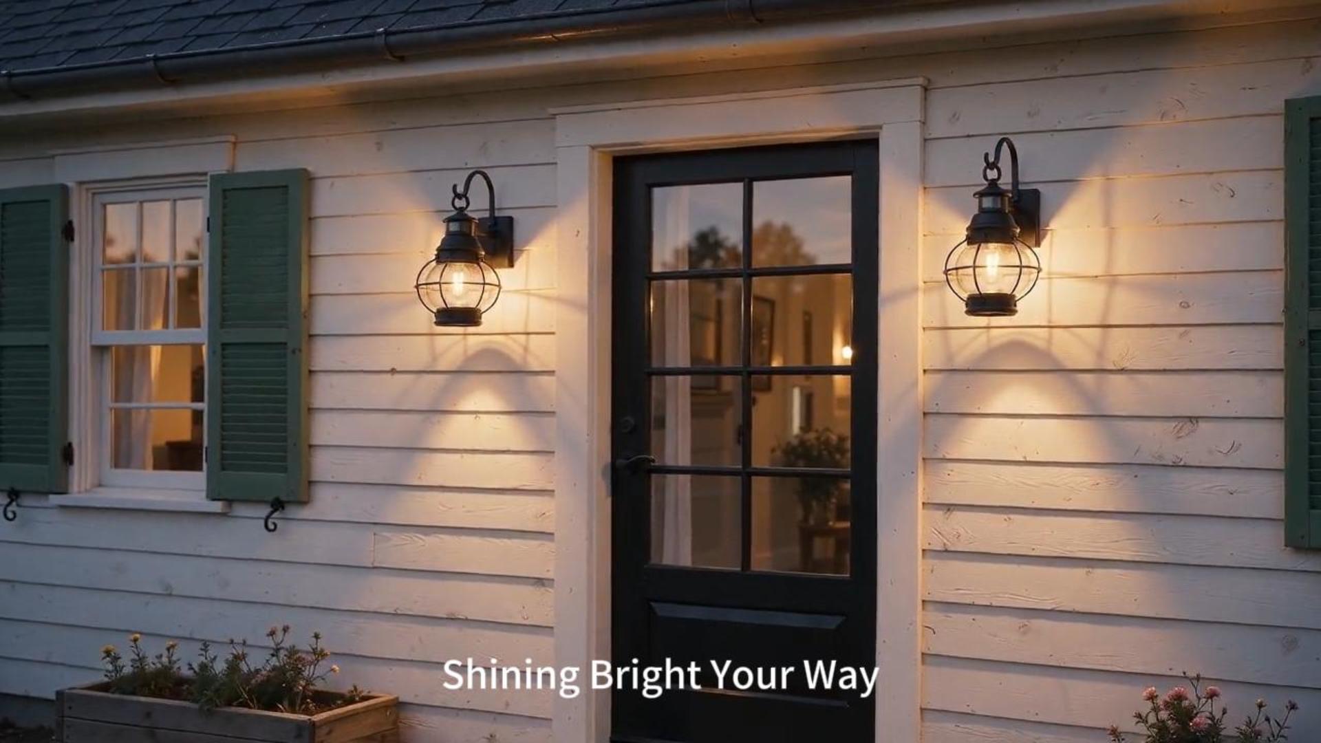Lamomo White Outdoor Light,Exterior Front Porch Lights for House