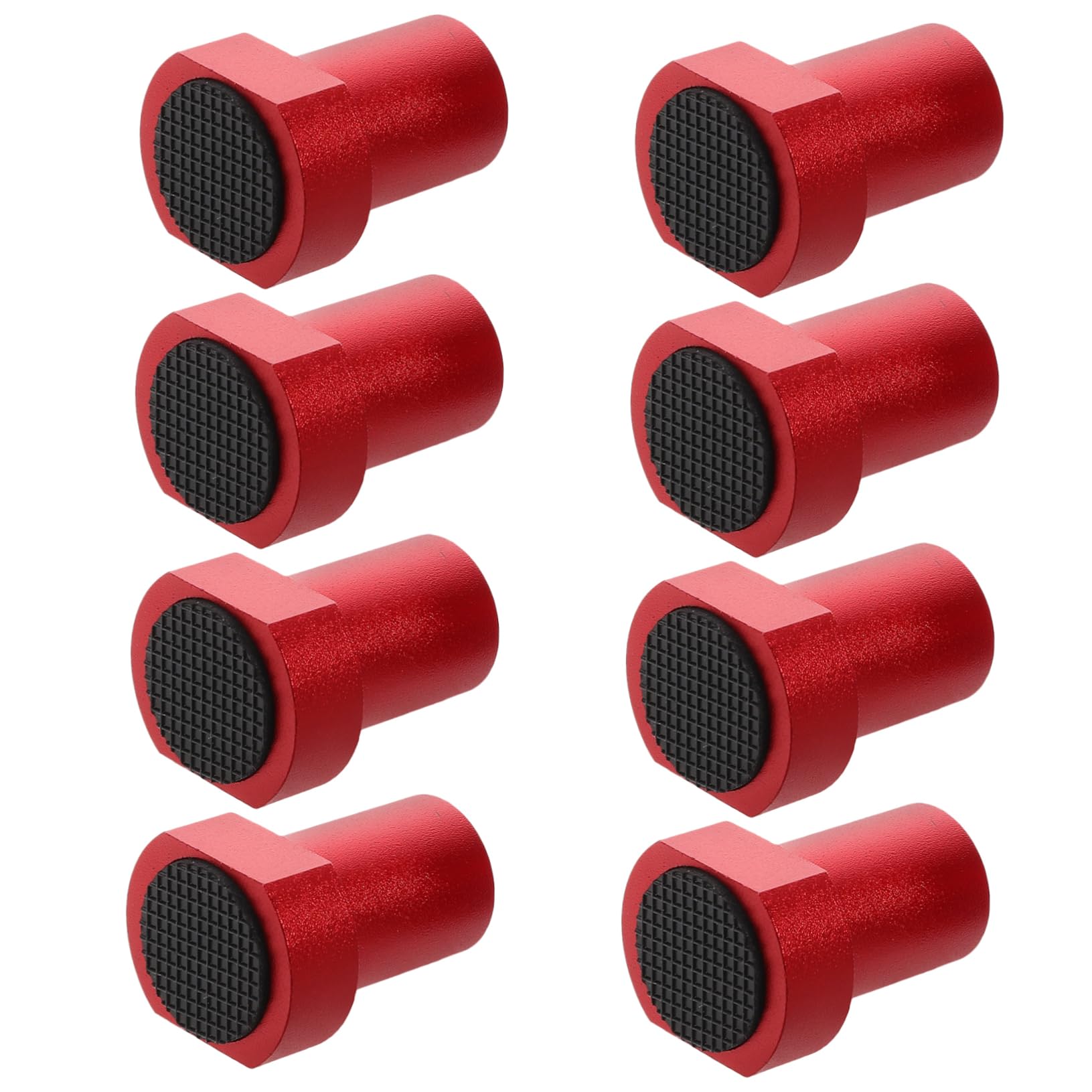 Butées d'établi antidérapantes 19mm iplusmile en plastique rouge pour rabotage, 8 pcs