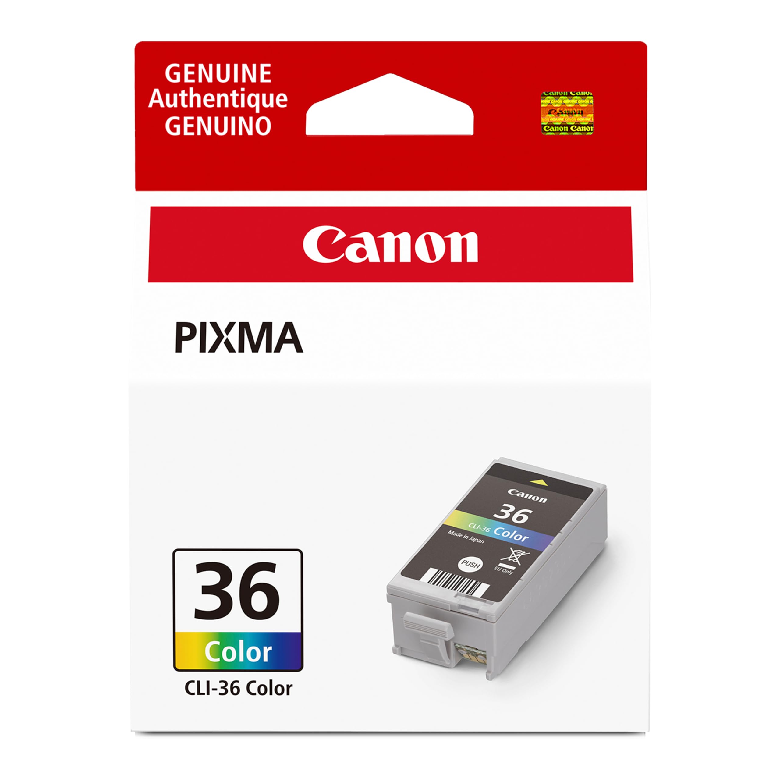 Amazon.com: Canon CLI-36 Genuine Color Ink Tank, Compatible with