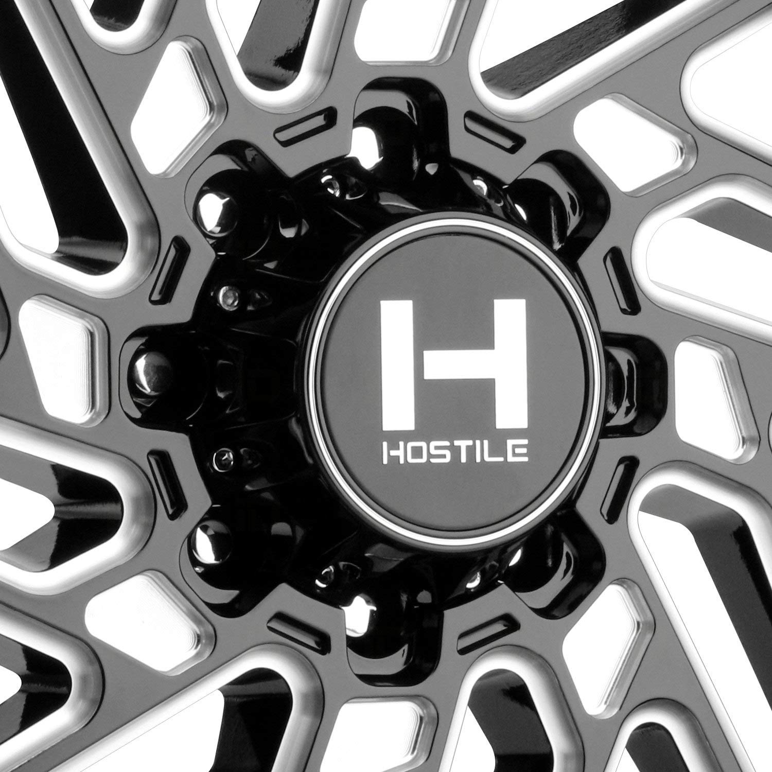 Amazon.com: Hostile H116 Jigsaw Custom Wheel - Blade Cut Rims - 22 