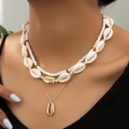 Miniatura 2 de Conch Shell Necklace Gold Snail Shell NecklaceHalloween Party Cosplay Costume Ocean Jewelry Beach Vacation Essentials Seashell Necklace Summer